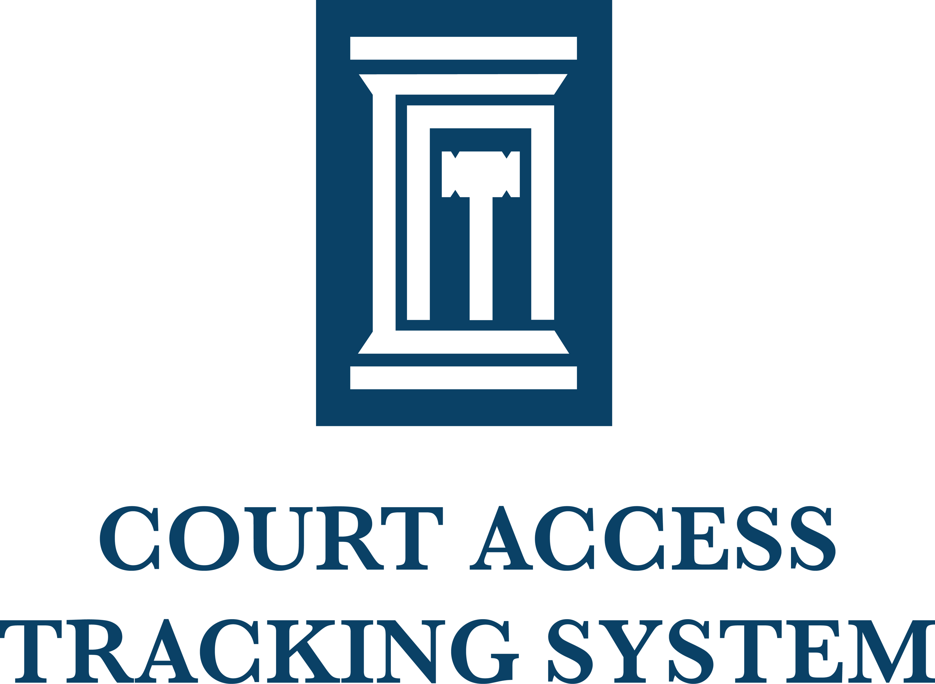 Court Access Tracking Logo Navy
